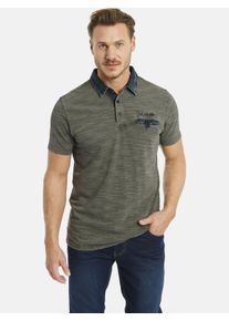 Poloshirt Jan Vanderstorm "Poloshirt CAMILLO", Herren, Gr. XXL, gr&uuml;n (oliv), Obermaterial: 85% Baumwolle CO. 15% Polyester COOLMAX PES(Coolmax)., Shirts Poloshirt