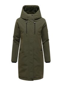 Wintermantel Navahoo "Wintermantel Hageltanz 14", Damen, Gr. M, gr&uuml;n (schwarz olive), Obermaterial: 55% Polyester PES. 45% Nylon NY. Obermaterial: Futter: 100% Polyester PES. 100% Polyester PES., M&auml;ntel Wintermantel