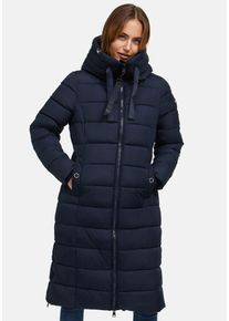 Winterjacke Navahoo "Navahoo Mondmaedchen Damen Winter Steppmantel N036", Damen, Gr. M, blau (navy), Obermaterial: 100% Polyester PES., Jacken Winterjacke