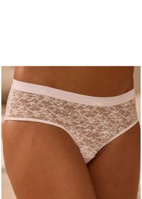 Stringpanty Vivance "Julia", Damen, Gr. 36/38, wei&szlig;, Spitze, Obermaterial: 86% Polyamid, 14% Elasthan, Unterhosen Stringpanty, aus zarter Spitze in blumiger Optik mit h&uuml;bschem Zierdetail, Dessous