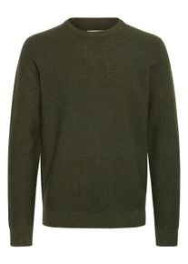 Strickfleece-Pullover Blend "Strickpullover BHDANA", Herren, Gr. S, schwarz (forest night), Obermaterial: 50% Polyester PES. 45% Polyacryl PAN. 5% Wolle mw., Pullover Strickfleece-Pullover