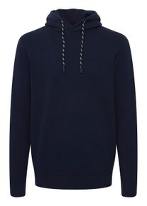 Strickfleece-Pullover INDICODE "Strickpullover IDMatho", Damen, Gr. XL, blau (navy), Obermaterial: 75% Baumwolle CO. 25% Polyamid PA., Pullover Strickfleece-Pullover