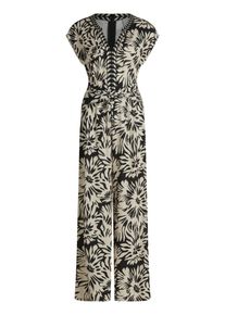 Jumpsuit Vera Mont "Jumpsuit in 7/8 L&auml;nge", Damen, Gr. 38, EURO, schwarz (schwarz, wei&szlig;), Obermaterial: 94% Polyester PES. 6% Elasthan EL., Overalls Jumpsuit