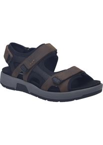 Sandale Josef Seibel "Emeric 06, espresso-kombi", Herren, Gr. 47, braun (espresso, kombi), Obermaterial: 100% Rindsleder Leather cow., Schuhe Sandale