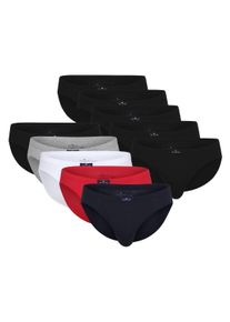 Slip Tom Tailor "Slip Mini Slip 10er Pack 10er Pack", Herren, Gr. XL, bunt (blau, wei&szlig;, rot, schwarz), Obermaterial: 100% Baumwolle CO., Unterhosen Slip