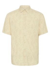 Kurzarmshirt Blend "Kurzarmhemd BHACE Shirt", Herren, Gr. XL, beige (bleached sand), Obermaterial: 100% Viskose CV., Hemden Kurzarmshirt