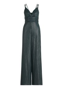 Jumpsuit Vera Mont "Jumpsuit mit Glanzeffekt", Damen, Gr. 40, EURO, gr&uuml;n (dunkelgr&uuml;n, grau), Obermaterial: 95% Polyester PES. 5% Elasthan EL., Overalls Jumpsuit