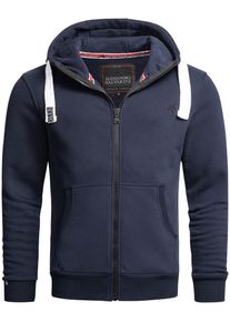 Sweatjacke Alessandro Salvarini "Alessandro Salvarini Herren Swetjacke AS314", Herren, Gr. S, blau (navy), Obermaterial: 65% Baumwolle CO. 35% Polyester PES., Sweatjacken Sweatjacke