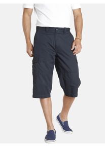 Longbermudas Jan Vanderstorm "Bermuda JERE", Herren, Gr. 66, N-Gr, blau (dunkelblau), Obermaterial: 100% Baumwolle CO., Hosen Longbermudas