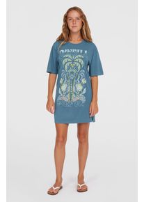 O`Neill Shirtkleid O'NEILL "O'NEILL BEACH VINTAGE TEE DRESS", Damen, Gr. XS (34), N-Gr, rot (copen blau), Obermaterial: 100% Baumwolle, Kleider Shirtkleid