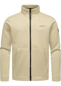 Sweatjacke Ragwear "Sweatjacke Fabbian Collar", Herren, Gr. 4XL, beige (ecru), Obermaterial: 100% Polyester PES. Futter: 100% Polyester PES., Sweatjacken Sweatjacke