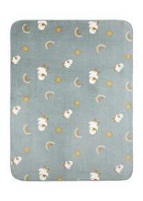 Babydecke Sterntaler "Babydecke Pl&uuml;sch ENTE Edda", Baby, gr&uuml;n (steingr&uuml;n), Obermaterial: 100% Polyester PES., Wohndecken Babydecke