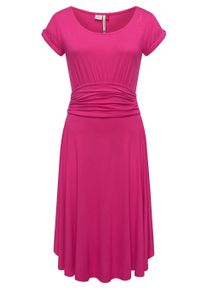 Sommerkleid Ragwear "Sommerkleid Yvone Solid", Damen, Gr. XXL, N-Gr, pink (magenta), Obermaterial: 95% Viskose CV. 5% Elasthan EL., Kleider Sommerkleid