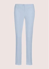 Madeleine Mode Stoffhose MADELEINE "Hose Schlanke Stretch-Hose mit Vichy-Karo", Damen, Gr. 46, N + K Gr, blau (bleu), Obermaterial: 74% Viskose CV. 23% Polyamid PA. 3% Elasthan EL., Hosen Stoffhose