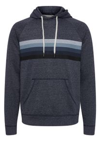 Kapuzenpullover Blend "Hoodie BHSweatshirt", Herren, Gr. S, blau (marineblaus), Obermaterial: 60% Baumwolle CO. 40% Polyester PES., gestreift, h&uuml;ftlang, Pullover Kapuzenpullover