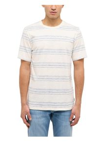 Kurzarmshirt Mustang "Herren Style Austin", Damen, Gr. M, bunt, Jersey, 100% Baumwolle, Rundhals, Shirts Kurzarmshirt