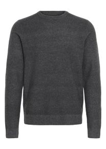 Strickfleece-Pullover Blend "Strickpullover BHDANA", Herren, Gr. S, grau (iron gate), Obermaterial: 50% Polyester PES. 45% Polyacryl PAN. 5% Wolle mw., Pullover Strickfleece-Pullover