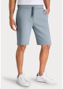 Sweatshorts John Devin "- kurze Hose aus innen angerauter Sweatware", Damen, Gr. L (52/54), N-Gr, blaugrau, angeraute Sweatware, Obermaterial: 60% Baumwolle, 40% Polyester, unifarben, regular fit kurz, Hosen Sweatshorts, mit breiter Kordel und seitlichen Taschen