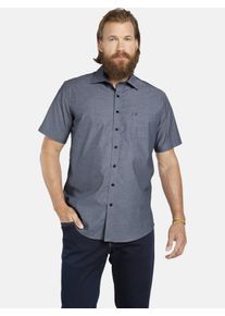 Kurzarmhemd Jan Vanderstorm "Doppelpack Hemd EVIN", Damen, Gr. 5XL, wei&szlig; (wei&szlig; blau), Obermaterial: 100% Baumwolle CO., unifarben, comfort fit normal, Hemden Kurzarmhemd