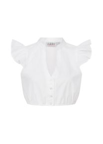 N&uuml;bler Dirndlbluse N&Uuml;BLER "Dirndlbluse kurzarm Valeria", Damen, Gr. 38, wei&szlig;, Obermaterial: 100% Baumwolle CO., Blusen Dirndlbluse