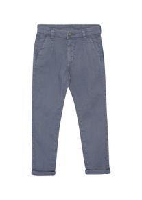Chinohose Minymo "Chinohose MIPants Twill", M&auml;dchen, Gr. 110, N-Gr, blau (flint stone), Obermaterial: 97% Baumwolle CO. 3% Elasthan EL., Hosen Chinohose