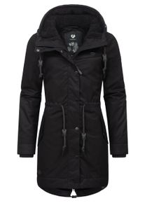 Winterjacke Ragwear "Winterjacke YM-Canny", Damen, Gr. 6XL, schwarz (schwarz22), Obermaterial: 65% Polyester PES. 35% Baumwolle CO. Obermaterial: Futter: 100% Polyester PES. 100% Polyester PES., Jacken Winterjacke