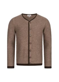 N&uuml;bler Strickjacke N&Uuml;BLER "Trachtenstrickjacke Langarm Ignaz", Herren, Gr. S, braun, Obermaterial: 70% Polyacryl PAN. 30% Baumwolle CO., Strickjacken Strickjacke