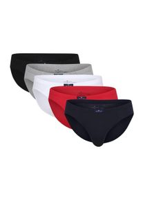 Slip Tom Tailor "Slip Mini Slip 5er Pack 5er Pack", Herren, Gr. XL, bunt (blau, wei&szlig;, rot), Obermaterial: 100% Baumwolle CO., Unterhosen Slip