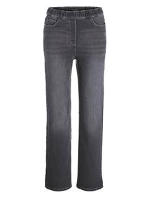 Stretch-Jeans GOLDNER "Kurzgr&ouml;&szlig;e Bequeme Jeanshose VERA", Damen, Gr. 22, K-Gr, grau, Obermaterial: 83% Baumwolle CO. 15% Polyester PES. 2% Elasthan EL., Jeans Stretch-Jeans
