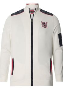 Sweatjacke Jan Vanderstorm "Sweatjacke ATLI", Herren, Gr. L, wei&szlig;, Obermaterial: 100% Baumwolle CO., normal, ohne Ausschnitt, Sweatjacken Sweatjacke