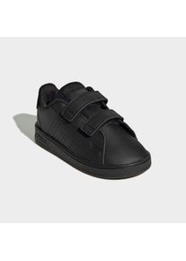 Sneaker adidas Sportswear "ADVANTAGE LIFESTYLE COURT TWO HOOK-AND-LOOP", Kinder, Gr. 21, schwarz (core schwarz, core schwarz, grau six), Synthetik, Schuhe Sneaker, Design auf den Spuren des adidas Stan Smith, f&uuml;r Kinder