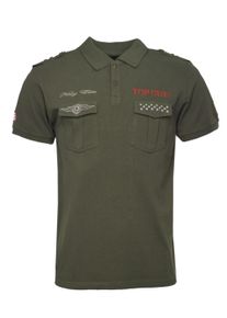 T-Shirt Top Gun "Polo Shirt TG20213003", Damen, Gr. S, gr&uuml;n (olive), Obermaterial: 100% Baumwolle CO., Shirts T-Shirt