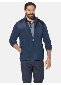 Sweatjacke Jan Vanderstorm "Fleecejacke JORVIK", Herren, Gr. XL, blau, Obermaterial: 100% Polyester COOLMAX PES(Coolmax)., Sweatjacken Sweatjacke