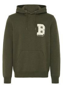 Kapuzenpullover Blend "Hoodie BHBader", Herren, Gr. S, schwarz (forest night), Obermaterial: 60% Baumwolle CO. 40% Polyester PES., Pullover Kapuzenpullover