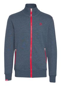 !Solid Sweatjacke SOLID "Sweatjacke SDBennTrack", Herren, Gr. M, blau (ins bl mel), Obermaterial: 50% Baumwolle CO. 50% Polyester PES., Sweatjacken Sweatjacke