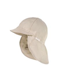 Sonnenhut MaxiMo, Jungen, Gr. 55, beige, Popeline, Baumwolle, unifarben, H&uuml;te Sonnenhut, verstellbarer Kinnriemen, mit Nackenschutz, mit Gummizug