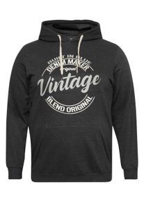 Kapuzenpullover Blend "Hoodie BHTobiasBT", Herren, Gr. XXXL, grau (charcoal mix), Obermaterial: 60% Baumwolle CO. 40% Polyester PES., bedruckt, normal, Pullover Kapuzenpullover