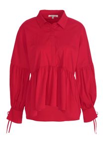 Hemdbluse Alba Moda "Bluse Bluse", Damen, Gr. 38, rot, Obermaterial: 73% Baumwolle CO. 23% Polyamid PA. 4% Elasthan EL., Modern, Blusen Hemdbluse