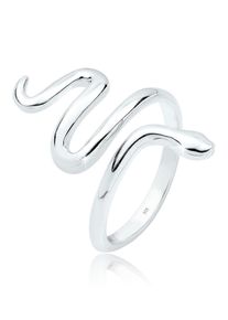 Silberring Elli "Ring Schlange Dschungel Statement 925 Silber", silber, Fingerringe, Damen, Silber 925 (Sterlingsilber), Silberring