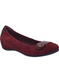Ballerina Josef Seibel "Florina 06, bordeaux", Damen, Gr. 42, rot (bordeaux), Obermaterial: 100% Rindsleder Leather cow., Schuhe Ballerina