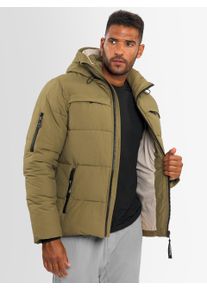 Winterjacke Alessandro Salvarini "A. Salvarini Herren Winter Steppjacke AS334", Damen, Gr. XL, gr&uuml;n (olive), Obermaterial: 55% Baumwolle CO. 45% Polyamid PA., Jacken Winterjacke