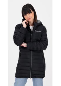 Steppjacke DEPROC Active "GILMOUR III NEW LONG", Damen, Gr. 40 (M), anthrazit, 100% Polyester, regular fit, mit Gummizug, Jacken Steppjacke, auch in Gro&szlig;en Gr&ouml;&szlig;en erh&auml;ltlich