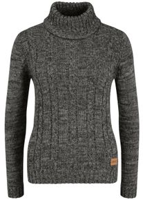 Rollkragenpullover oxmo "Rollkragenpullover OXPhilipa", Damen, Gr. L, schwarz, Obermaterial: 100% Baumwolle CO., Pullover Rollkragenpullover