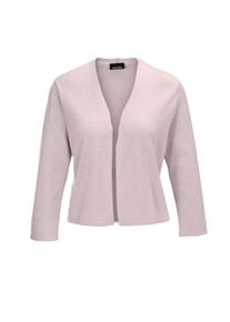 Strickjacke GOLDNER "Wunderbar leichter Strick-Bolero", Damen, Gr. 44, rosa (hellrosa), Obermaterial: 84% Viskose CV. 16% metallisierte Fasern MTF., Tubular, Strickjacken Strickjacke, perfekte L&auml;nge um ein Kleid darunter zu tragen