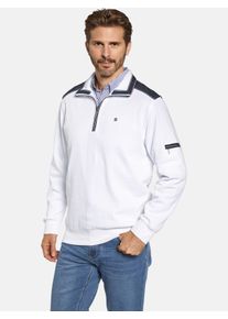 Sweatshirt Babista "Sweatshirt MODAVERDE", Herren, Gr. L, wei&szlig;, Obermaterial: 100% Baumwolle CO., Sweatshirts Sweatshirt