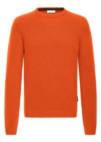 Strickfleece-Pullover Casual Friday "Strickpullover CFKarl", Herren, Gr. XL, orange (burnt ochre), Obermaterial: 80% Wolle WO. 20% Polyamid PA., Pullover Strickfleece-Pullover