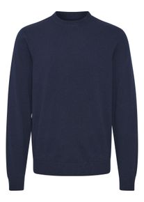 Strickfleece-Pullover Casual Friday "Strickpullover CFKarl", Herren, Gr. XL, blau (schwarz navy melange), Obermaterial: 100% Baumwolle CO., Pullover Strickfleece-Pullover