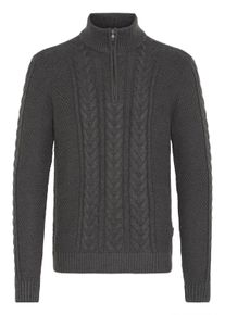 Troyer Blend "Troyer BHBASIM", Herren, Gr. M, grau (charcoal mix), Obermaterial: 50% Baumwolle CO. 47% Polyacryl PAN. 3% Nylon NY., Pullover Troyer