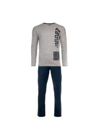 Schlafanzug Sanetta "Pyjama", Jungen, Gr. 140, blau (blau, grau), Obermaterial: 100% Baumwolle CO., Homewear-Sets Schlafanzug