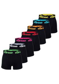 Boxershorts Ellesse "Boxershort YEMA 7 Pack Boxer Shorts 7er Pack", Herren, Gr. S, bunt (schwarz, multi2), Obermaterial: 95% Baumwolle CO. 5% Elasthan EL., Unterhosen Boxershorts